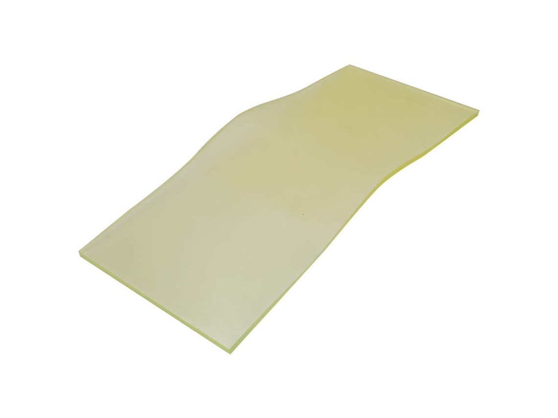 Goma de poliuretano sorbotano de alta calidad resistente a productos químicos Amarilla (8*200*500 mm)