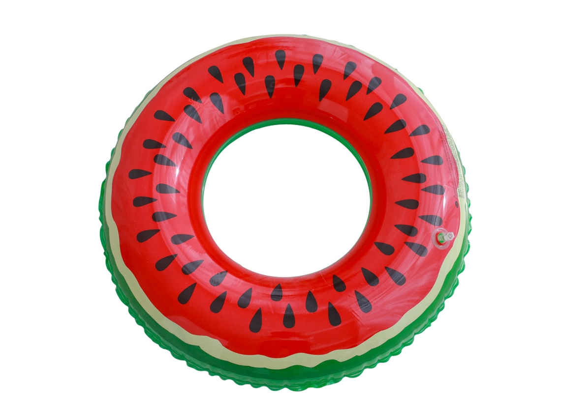 HYMNORA Flotador Inflable en Forma de Sandía, Tubo Acuático Duradero para Piscina Playa Verano, Diversión en el Agua para Niños y Adultos