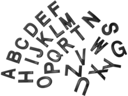 Adhesivos De Pared Modernos Con Letras Del Alfabeto Para El Hogar O La Oficina.