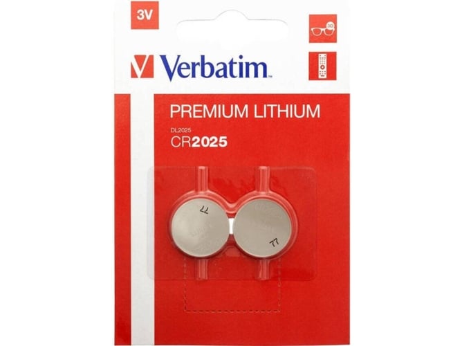 Pilas no Recargables VERBATIM CR2025 3V (2 unidades)