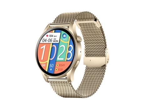 Smartwatch para Mujeres, Reloj de Fitness 1,43 Pantalla Táctil AMOLED, Responder/Hacer Llamadas con Monitor de Frecuencia Cardíaca, Presión CHRONUS