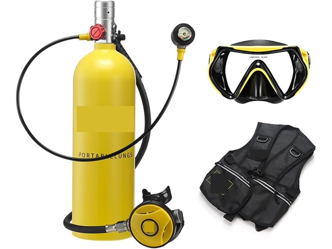 Mini Cilindro De Buceo De 2 Litros, Equipo De Snorkel, Tanque De Oxígeno