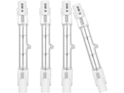 Rebe-5pcs Bombilla Halógena R7s 78mm 80w 230v 2100lm Blanco Cálido 2700k T3 J Tipo Foco Aplique 160w