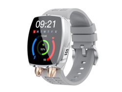 Smartwatch YIZHOOD TE239 Bluetooth Call 3Atm Monitor de frecuencia cardíaca impermeable Oxígeno en sangre (Plata)
