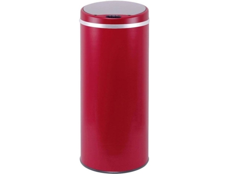 Cubo de Basura KITCHEN MOVE (Rojo Mate - Acero Inoxidable - 42 L)