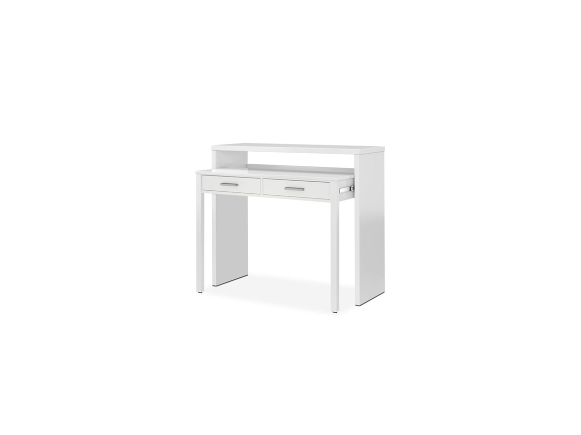 Mesa de escritorio extensible Bureau Blanco Artik (Blanco Mate) 98,5 x 87,5 x 36–66 cm
