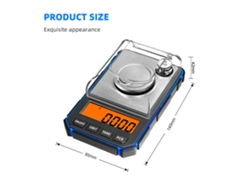 Balanza Digital De Precisión 50g 0.001g Para Joyería Laboratorio Mini Balanza Electrónica