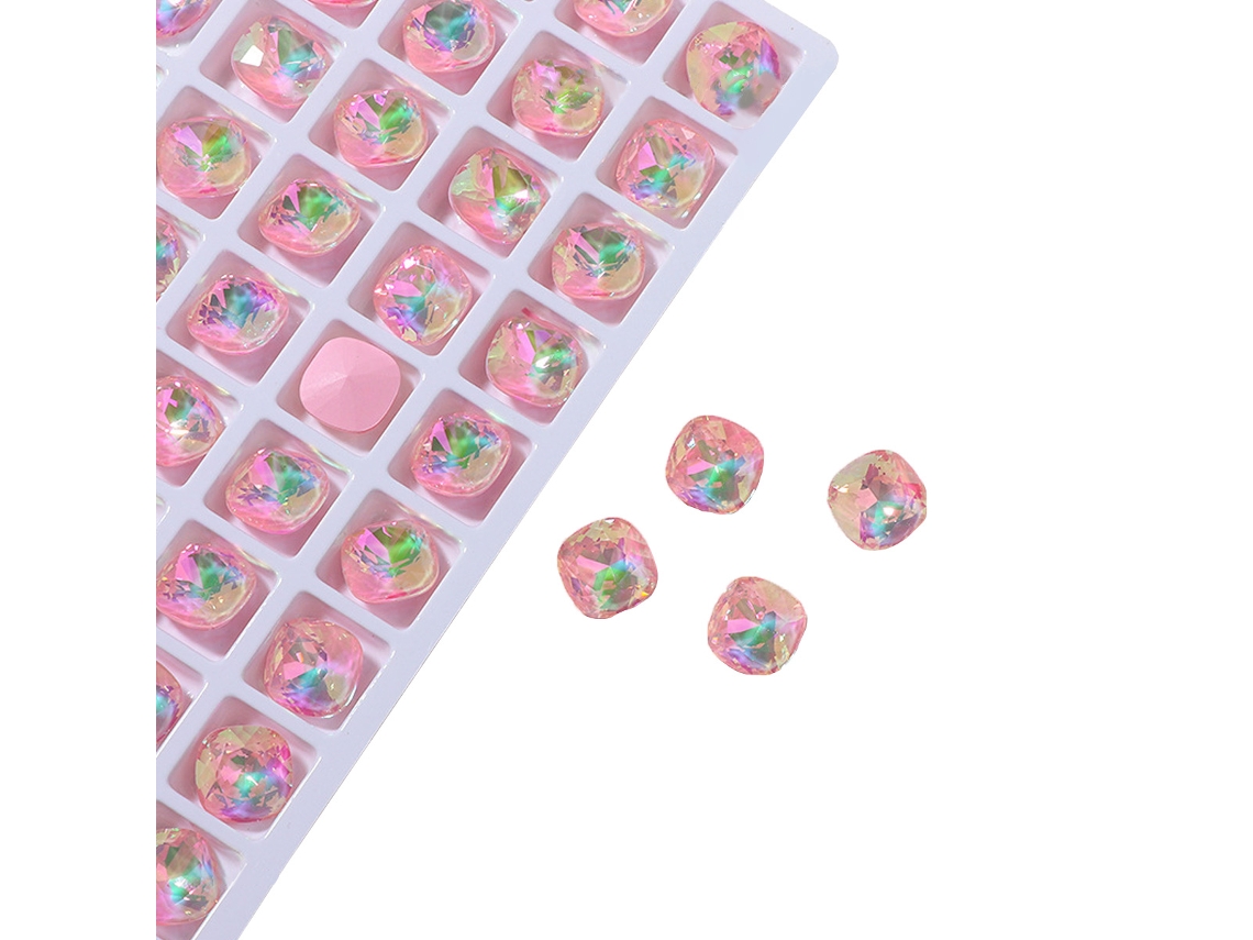10 accesorios para uñas, broca gruesa de cristal moca, blanco, rosa, azul lago y amarillo NEVEANCE