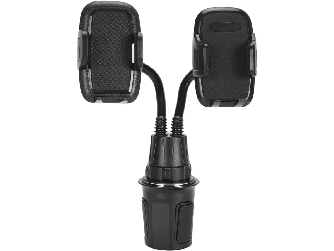 Soporte Para Teléfono Móvil Con Doble Portavasos Para Coche, Rotación De 360 Grados Y Un Solo Diseño.