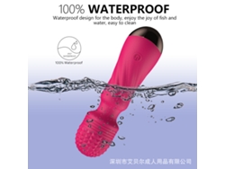 Mini vibrador de masaje recargable por USB con 12 frecuencias para mujeres (púrpura) YIZHOOD