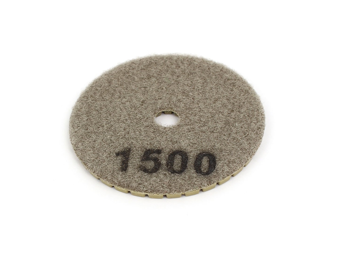 Disco De Pulido Húmedo De Diamante De 3 Pulgadas Y Grano 1500 Para Granito.