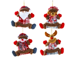 Adornos Navideños - 4 Piezas de Personajes Navideños para Decoración RNEMITERY