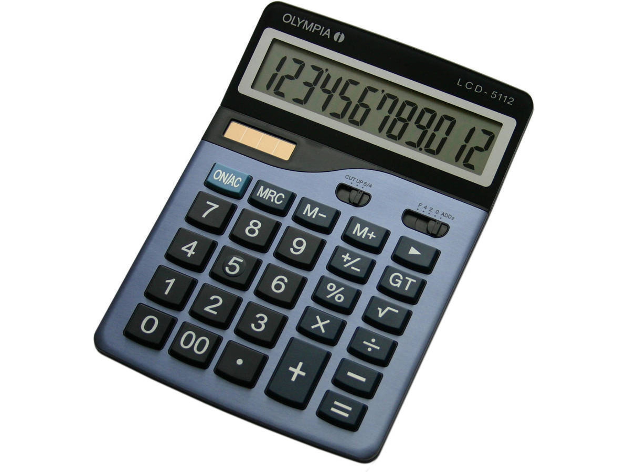 Calculadora Básica OLYMPIA LCD 5112 Gris (12 dígitos)