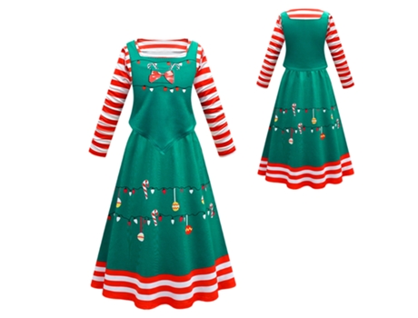 Disfraces navideños cosplay vestido infantil 100