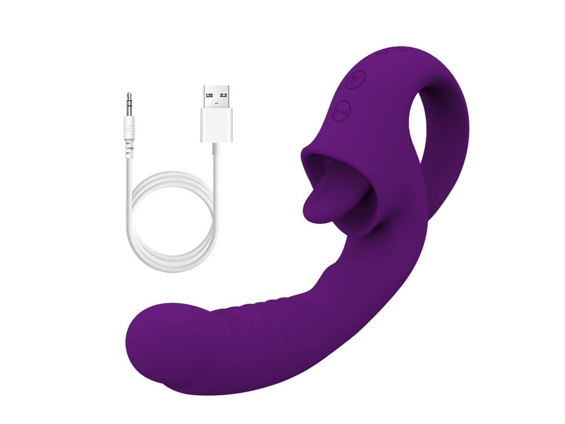 Vibrador De Masturbacin Para Lamer La Lengua De 10 Frecuencias Para Mujeres (prpura) Bestvite