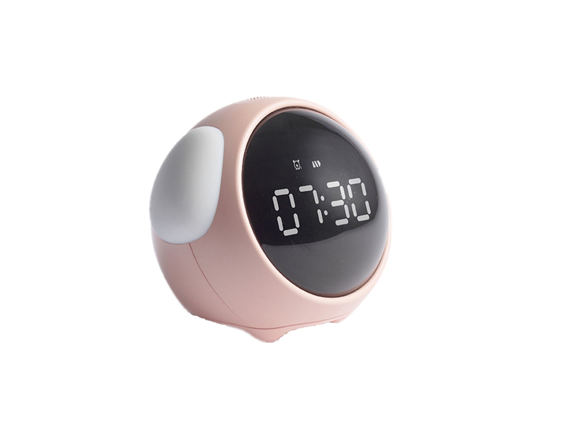 Reloj Despertador De Escritorio Recargable, Rosa