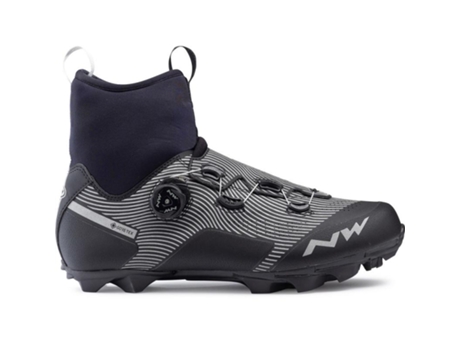 NORTHWAVE Zapatillas Celsius XC GTX Negro Reflectante - Una zapatilla de MTB de cross y maratón diseñada para sesiones de invierno en 45