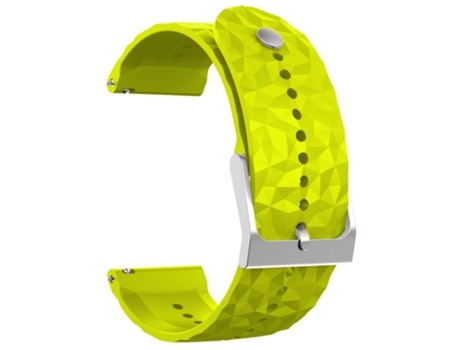 Correa de Silicona patrón de rombos 24mm para Suunto 9/9 Baro - Pasto verde