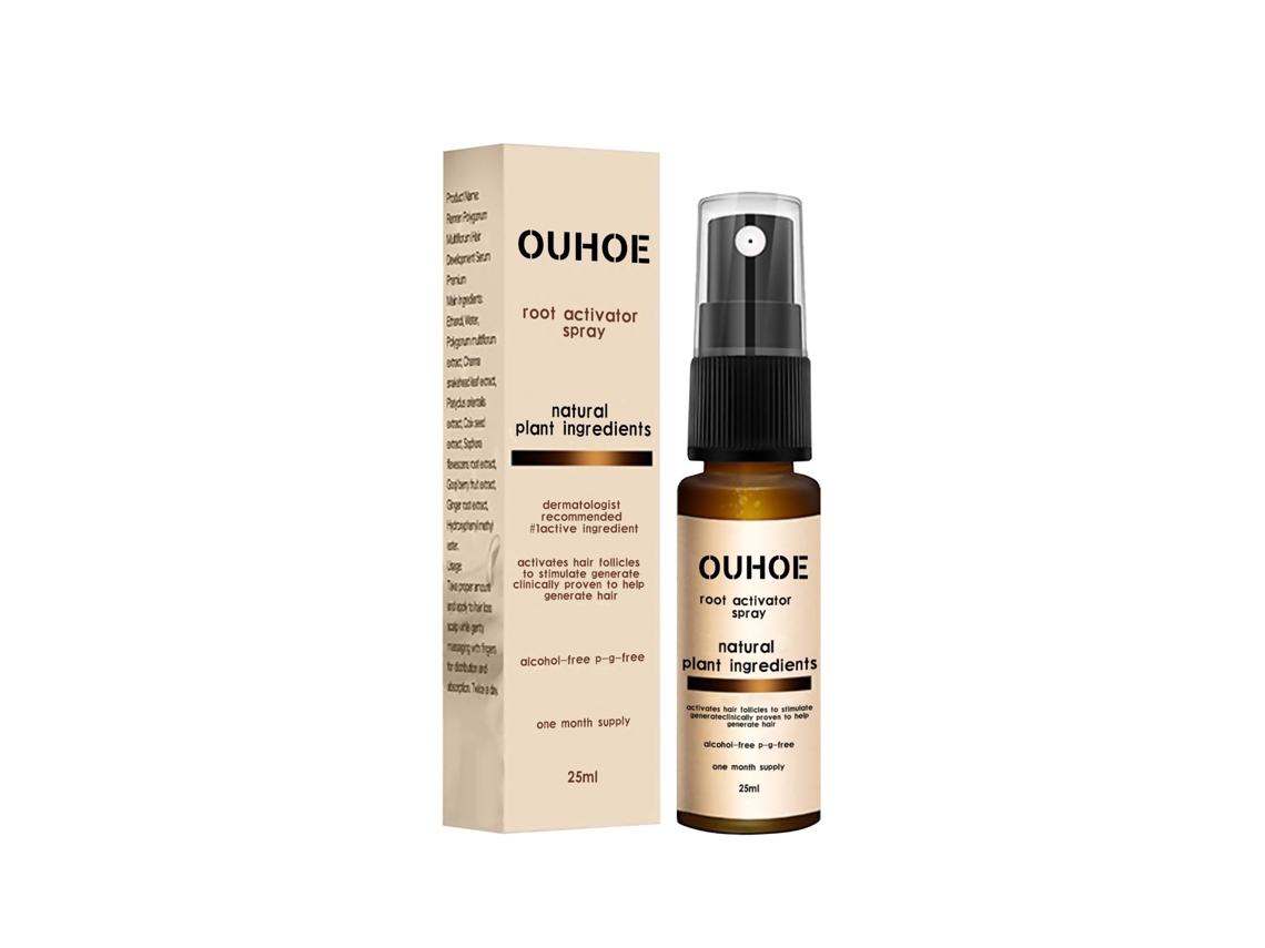 Spray para el cabello masculino: fórmula de hidratación profunda con queratina y ginseng para un cabello más grueso y saludable.
