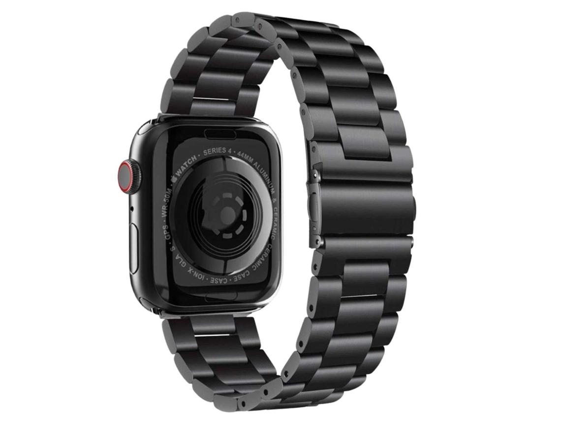 Correa Acero Inoxidável Adaptable Negro para Apple Watch Series 7 45Mm