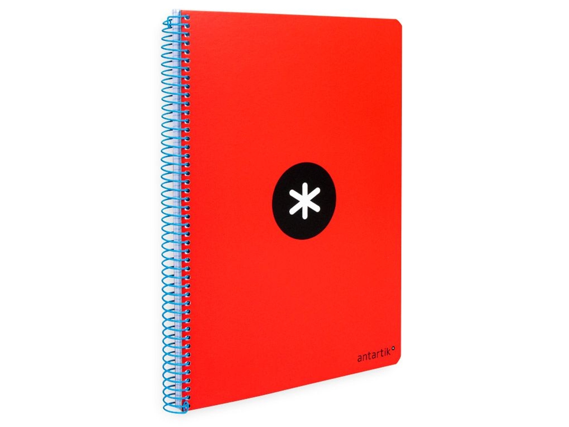 Cuaderno LIDERPAPEL Série Antartik 100g/m² 4mm Rojo (A4)