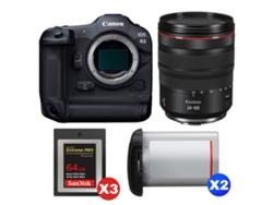 Canon Eos R3 + Rf 24-105mm F/4 L Is Usm + 3 Sandisk 64gb Extreme Pro Cfexpress Type B + 2 Canon Lp-e19 + Ebook “20 Consejos Para Fotos Que Impactan”