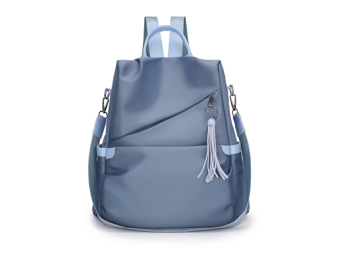 Mochila antirrobo para mujer, ajustable, con correa de hombro convertible, impermeable, ideal para viajes. Bolso bandolera azul Giecy.
