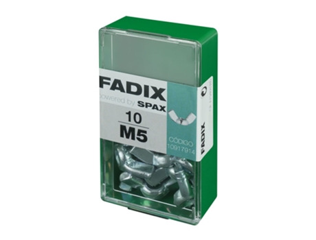 Caja S 10 Unidades. Tuerca Autoblocante Zinc M 5 Fadix CONFORHOME