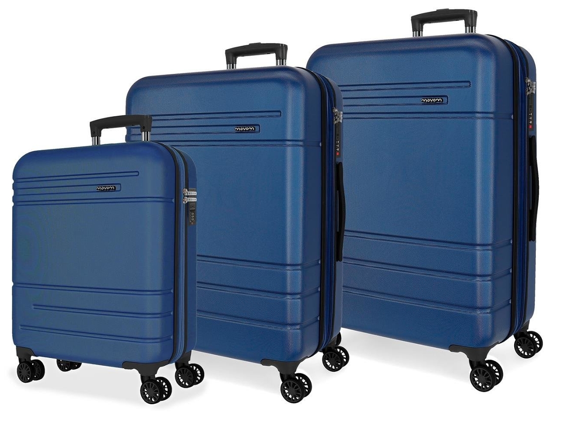 Juego de maletas MOVOM Galaxy Navy (53x78x31cm 128l)