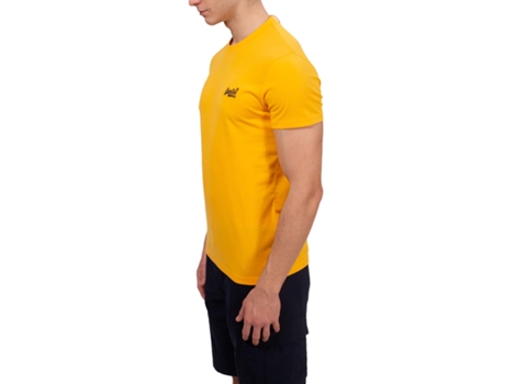 Camiseta Ultrafina de Hombre SUPERDRY Amarillo (2XL)