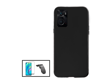 Kit De Película De Vidrio Templado De Cubierta Completa 5D Soporte Magnético De Silicona Líquida L Coche De Conducción Segura Para OPPO K10 - Negro...