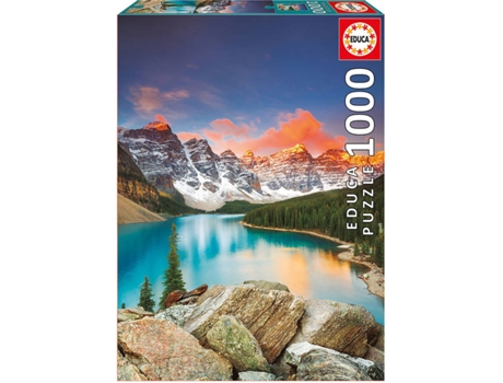 Puzzle EDUCA 1000 Lago Moraine Canadá (Edad Mínima: 12 Años - 1000 Piezas)