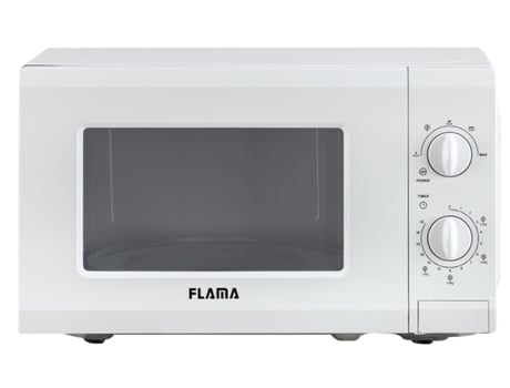 Microondas Flama 1817fl 700w 20 litros libre instalacion 20l blanco generica encimera solo 2 sin grill capacidad 5 programas
