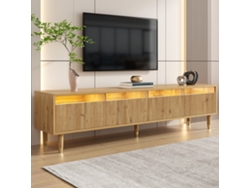 Mueble Minimalista De Madera De 178 Cm Con 4 Cajones, Mdf, Para Salón.