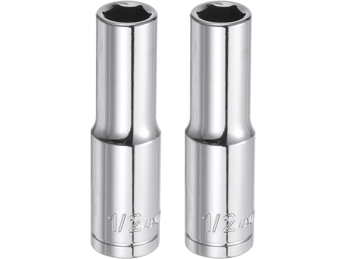 2 Piezas De Llave Hexagonal Profunda De 1/2" Con Punta De Longitud De 3" (dimensiones Sae)