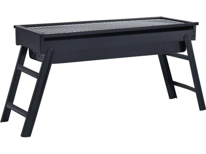 vidaXL Barbacoa portátil para camping de acero 60x22,5x33 cm