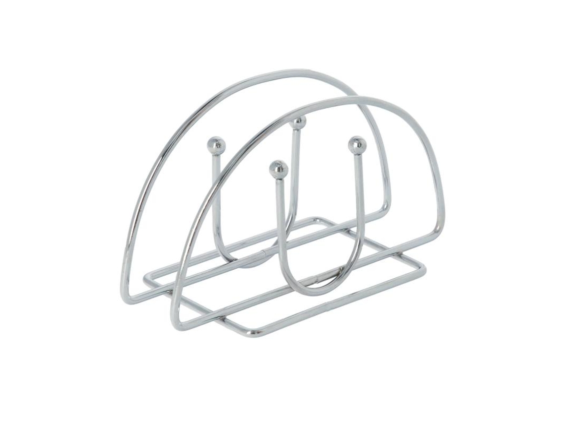Servilletero Mesa.  Acero Cromado Forma Semicircular Vertical ORYX