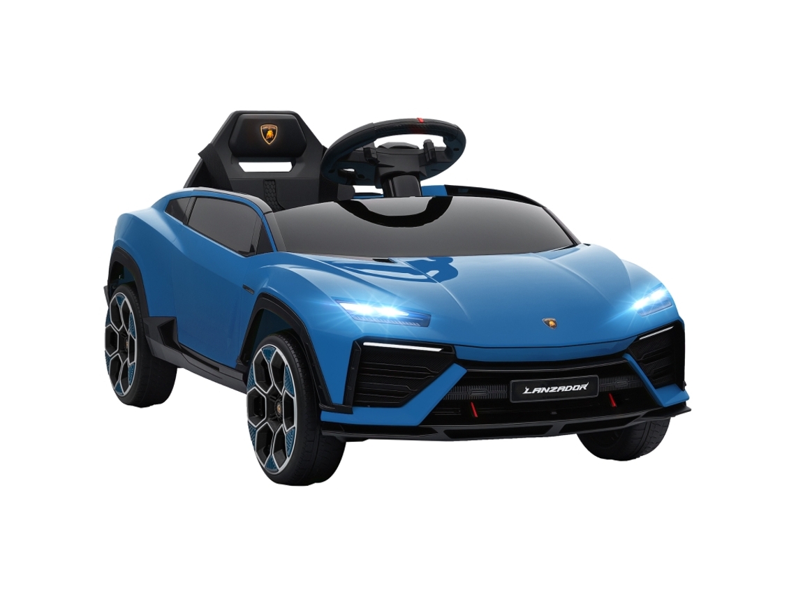 Coche Eléctrico De 12 V Con Mando A Distancia De 2,4 Ghz, 2 Motores, Led Azul Con Música, 102 X 49 X 43 Cm.