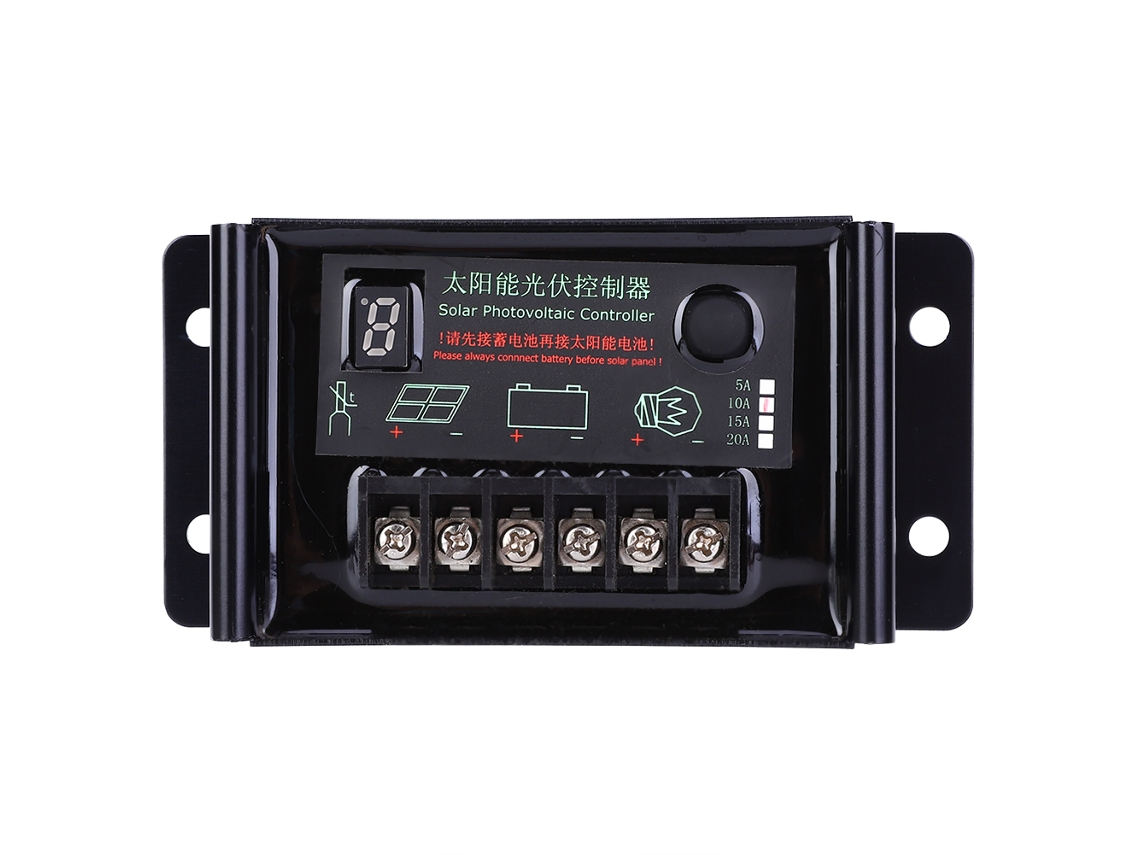 Controlador De Panel Solar, Regulador De Carga De 10 A Y 12/24 V Con Protección Contra Sobrecarga Y Descarga.