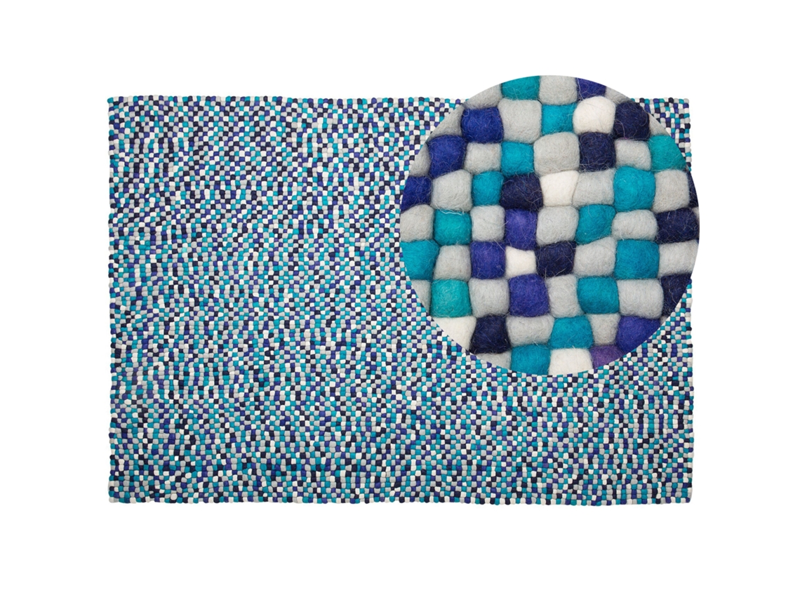 Alfombra BELIANI Amdo de Lana Multicolor 160x230