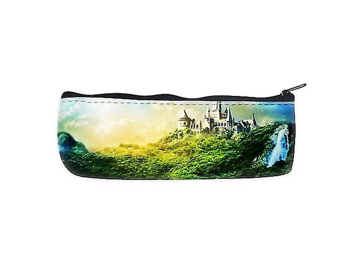 Estuche escolar Castle Forest Green, bolsa para lápices, bolsa organizadora con cremallera Chennnls