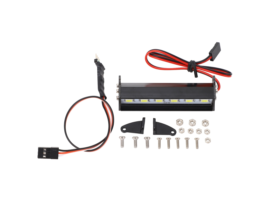 Kit De Faros Led Para Coche Rc De 70 Mm, Aluminio, 6 Led, Luz Blanca Para Accesorios De Iluminación Redcat Scx10