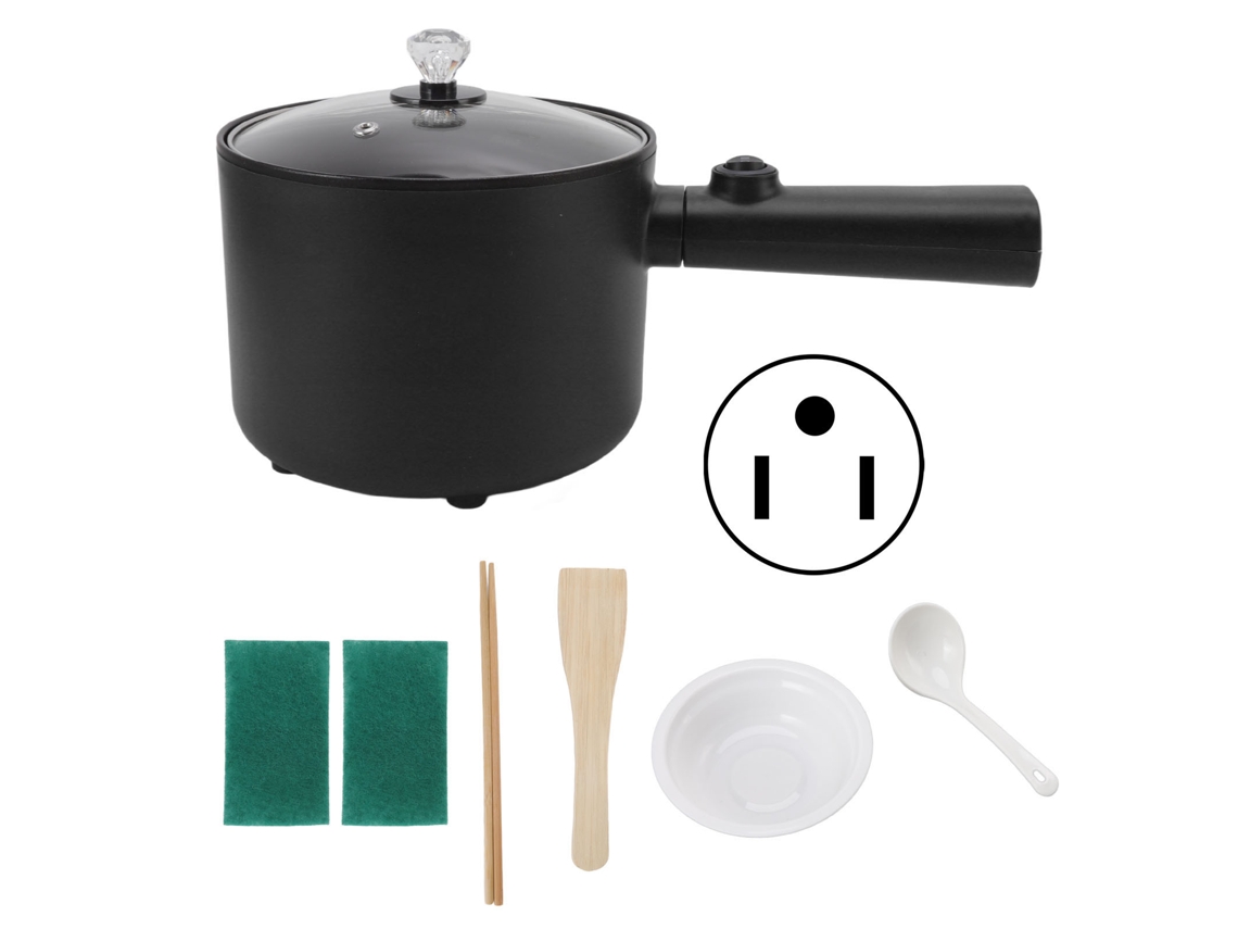 Mini Olla A Presión Eléctrica De 1,8 L Y 450 W, Antiadherente, Multifuncional Con 6 Modos De Cocción, Color Azul Zafiro.