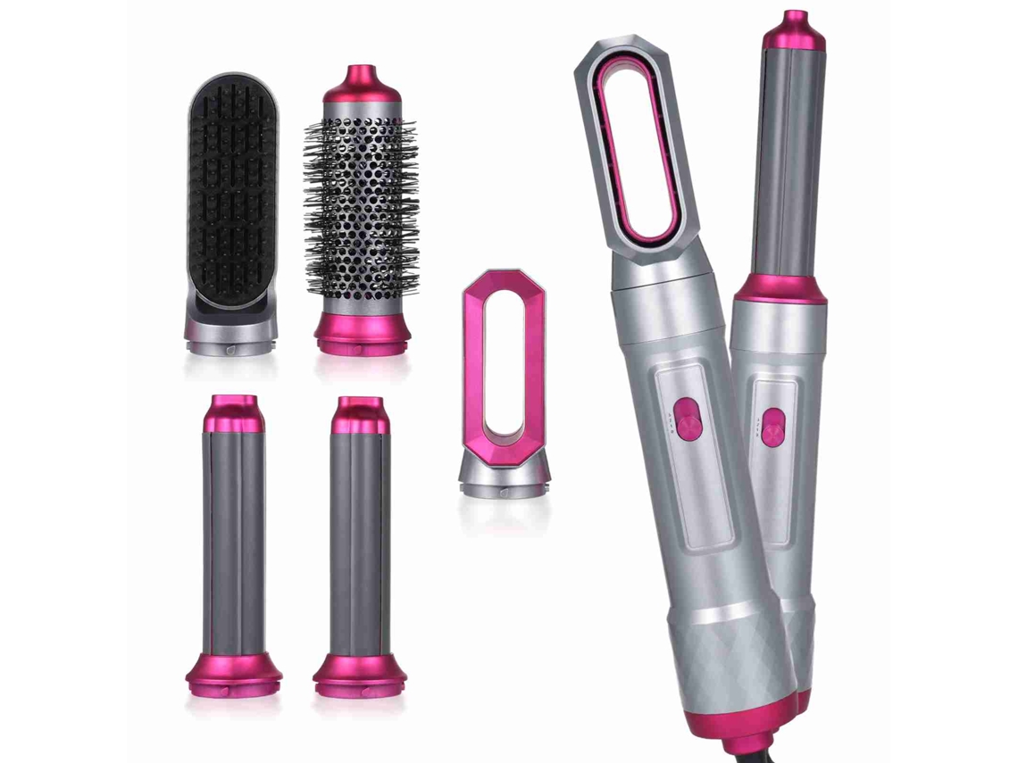 Vlrla-5-in-1 Hot Air Comb Para Reto Curly Cabelo Styling