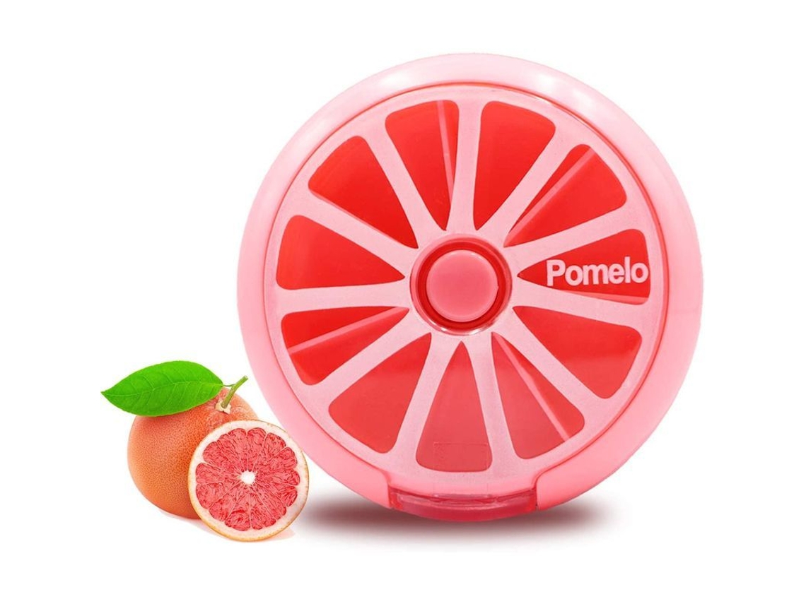 Pastillero Semanal Portátil Con 7 Compartimentos, Tamaño Grande (rosa)