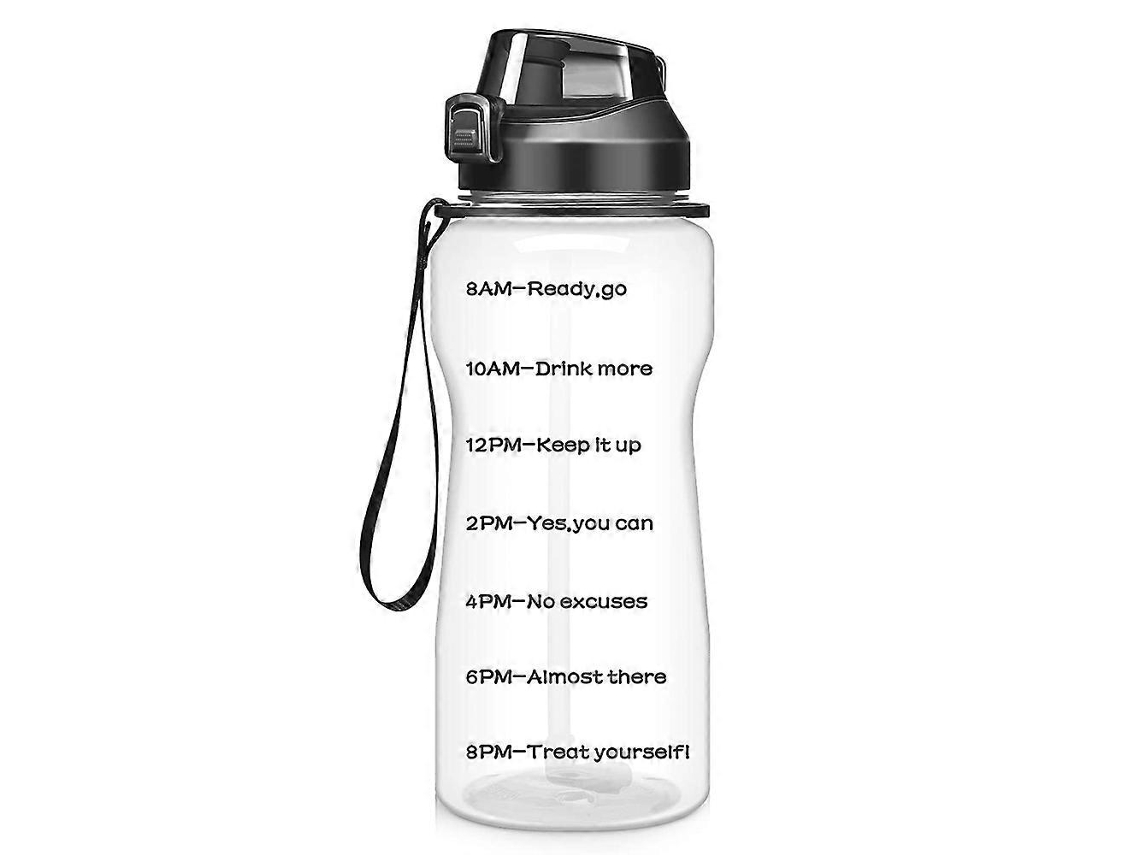 Botella De Agua Deportiva Kxj, Con Pajita Y Marcador De Tiempo, Gran Capacidad, A Prueba De Fugas, Para Ejercicios Físicos Rosewell