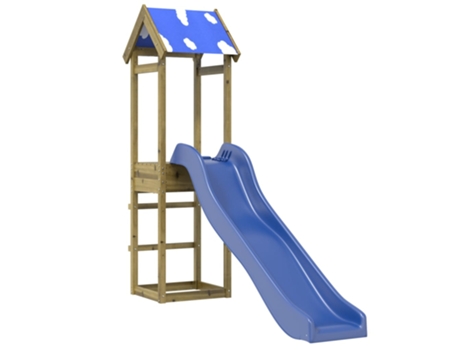 Parque Infantil De Exterior VIDAXL Marrón Madera