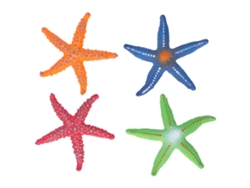 Rebe-4 Peças Modelo Estrela Do Mar Simulada Brinquedo Educativo De Animais Marinhos Para Crianças