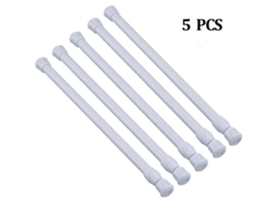 Barras De Tensión, 5 Unidades, Para Armarios Extensibles De 40-70 Cm, Acero Al Carbono Blanco.