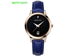 Reloj De Pulsera De Moda Para Mujer Con Correa De Aleación Y Esfera Redonda Verde.